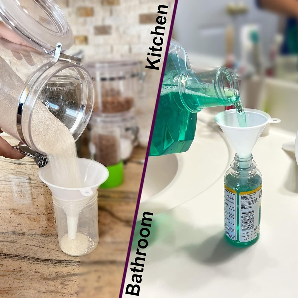 Innovative Multi-Purpose Funnel Set - Ideal for Automotive, Kitchen & Lab Tasks