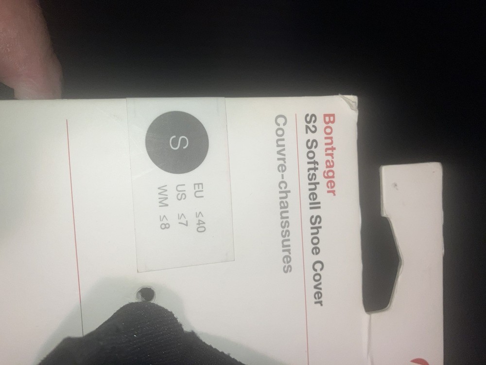 Bontrager S2 Softshell Shoe Cover SIZE Small Black
