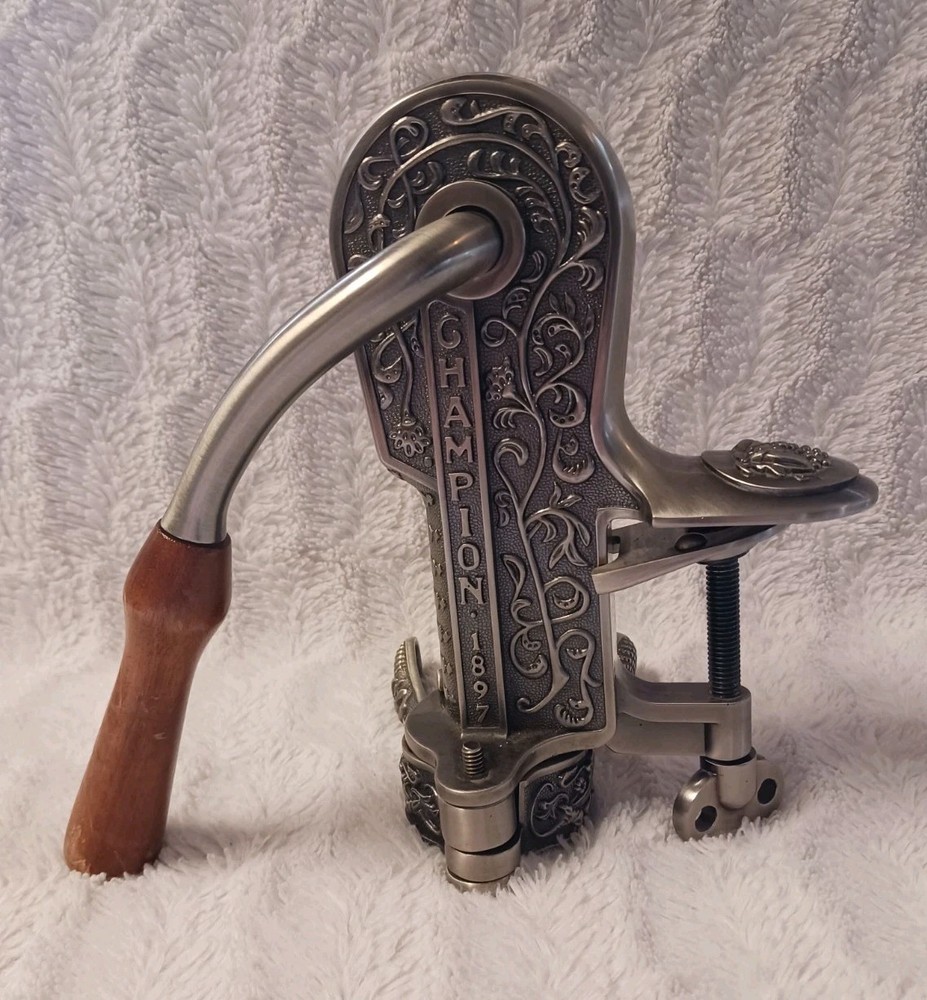 Rogar Champion 1897 Table Top Mount Corkscrew Wine Bottle Opener - Very Nice