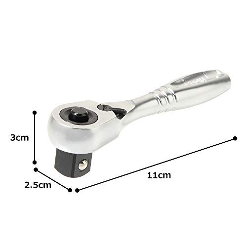 Short Ratchet Handle Compact Head (Socket Hold Type) RH4CHS 1/2" Inch Drive
