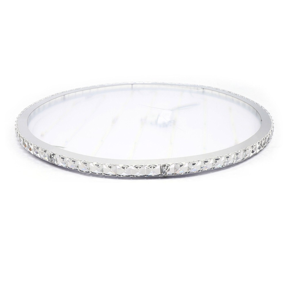Modern Crystal LED Ceiling Light Fixture Pendant Lamp Flush Mount Chandelier 30W