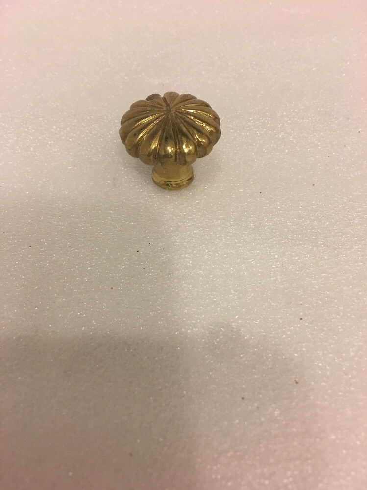 Flower Rose Petal Solid Brass 1 1/8" Cabinet Door Or Drawer Pull