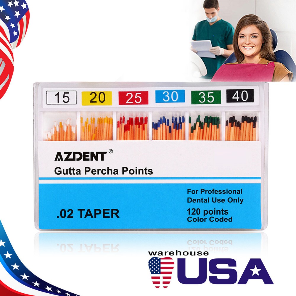 Dental Absorbent Paper Points/Gutta Percha Points For Eododontic Root Canal