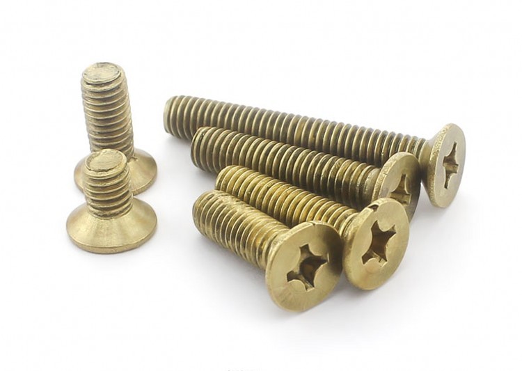 Select Size M8 M10 M12 Solid Brass Phillips Flat Head Screws [M_M_S]