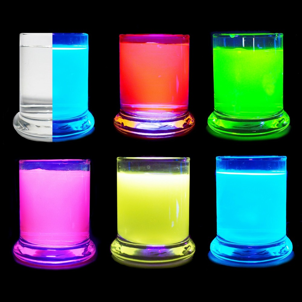 Invisible Blue UV Reactive Water Dye Intense Glow with Blacklight!!