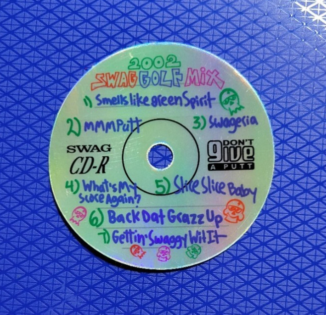 Swag Golf ~ Sticker ~ Compact Disc ~ CD Burner ~ FREE SHIPPING