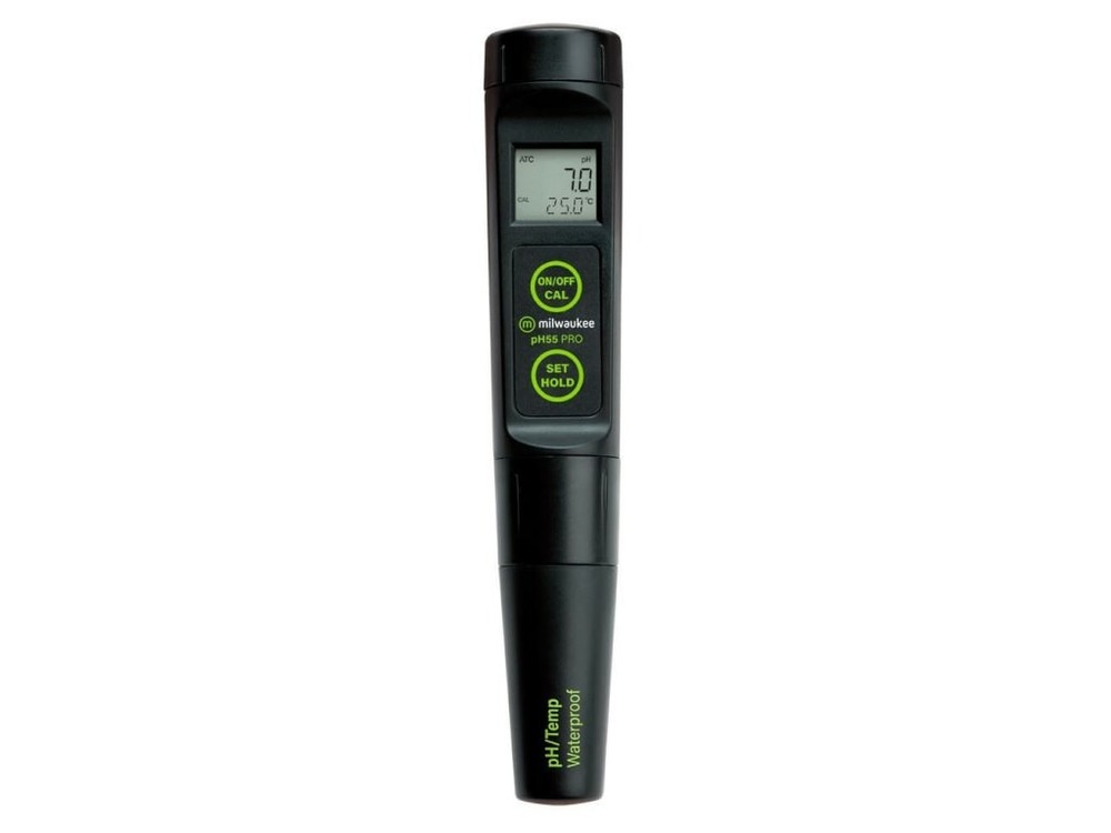 Milwaukee pH55 - PRO Waterproof pH & Temperature Tester with ATC & Replaceable