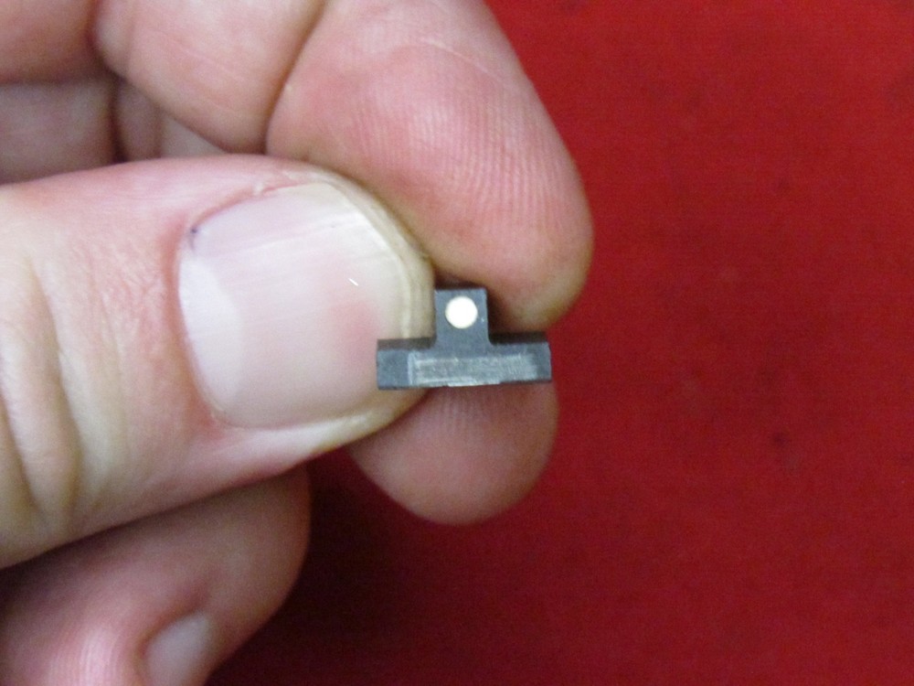 Dovetail Front Pistol White Dot Sight - 0.230" Tall