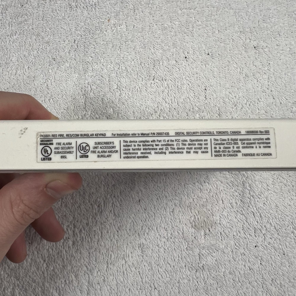 DSC ADT PremisePro Security Panel Pk5501 Keypad Alarm Panel