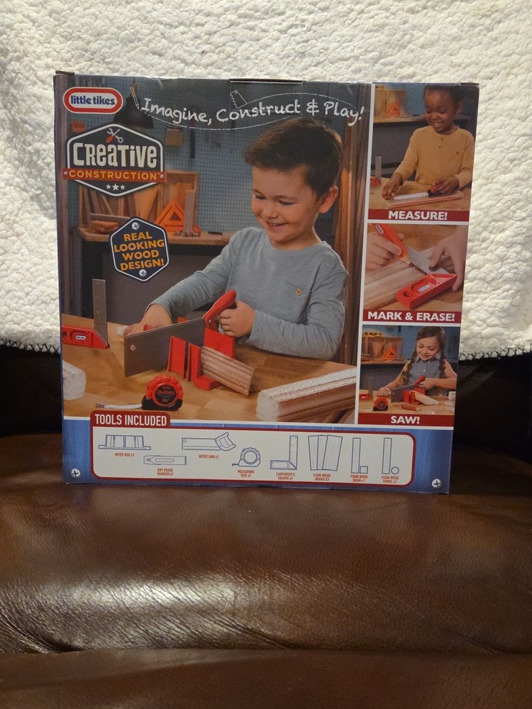 little tikes Creative Construction Measure & Cut Set - Includes 5 Accessories,