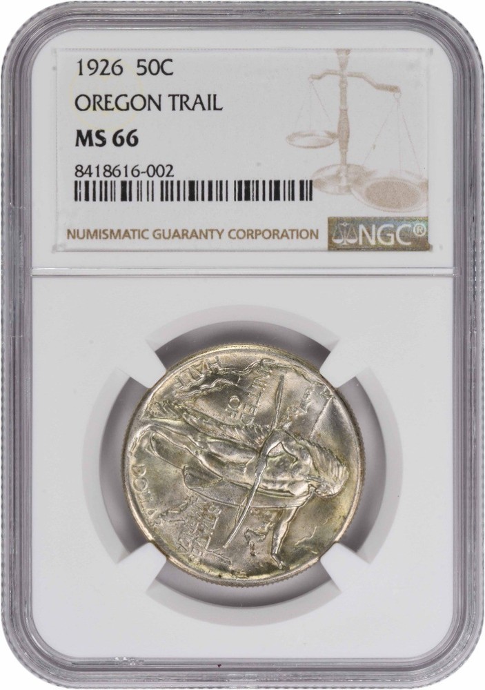 Oregon Commemorative Silver Half Dollar 1926 MS66 NGC