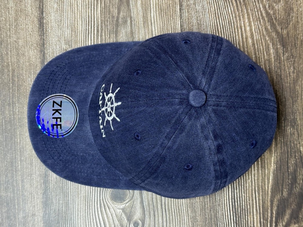 Captain First Mate Crew Hats Captain (Washed Navy Blue)