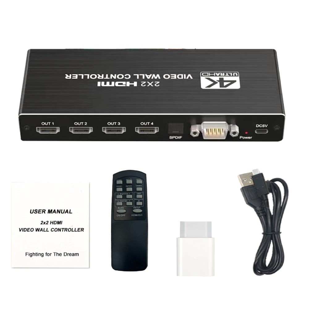 1X2 1X4 1X3 2X1 3x1 4X1 4K HDMI Multi Video Controller Stitch Processor Splicer