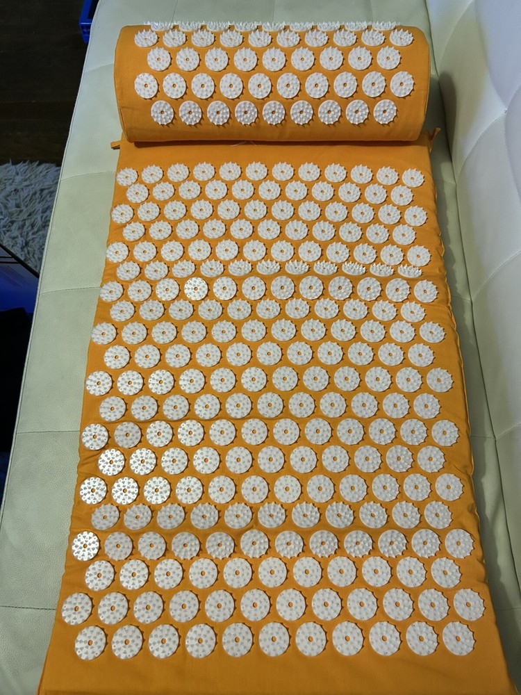 ProSource Acupressure Mat and Pillow Set - Orange