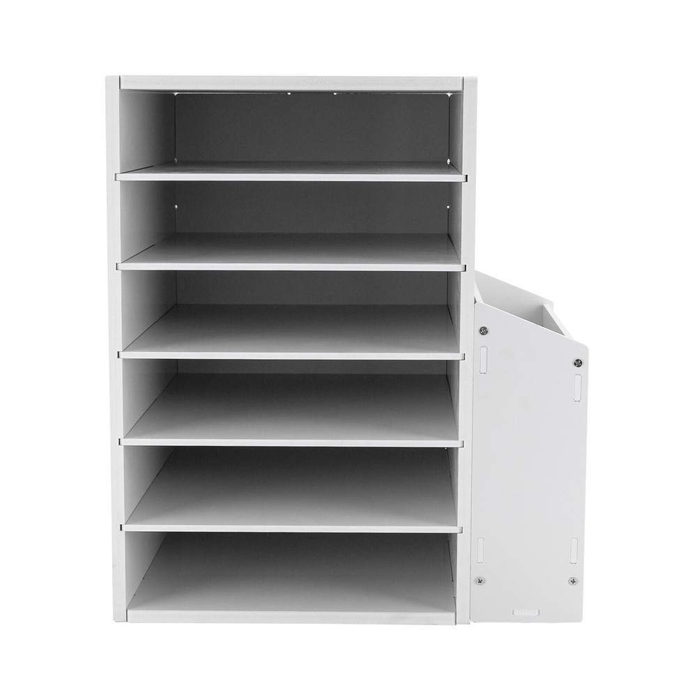 File Organizer PVC Board Letter Desktop Document Folder Office Tray Holder 6Tier