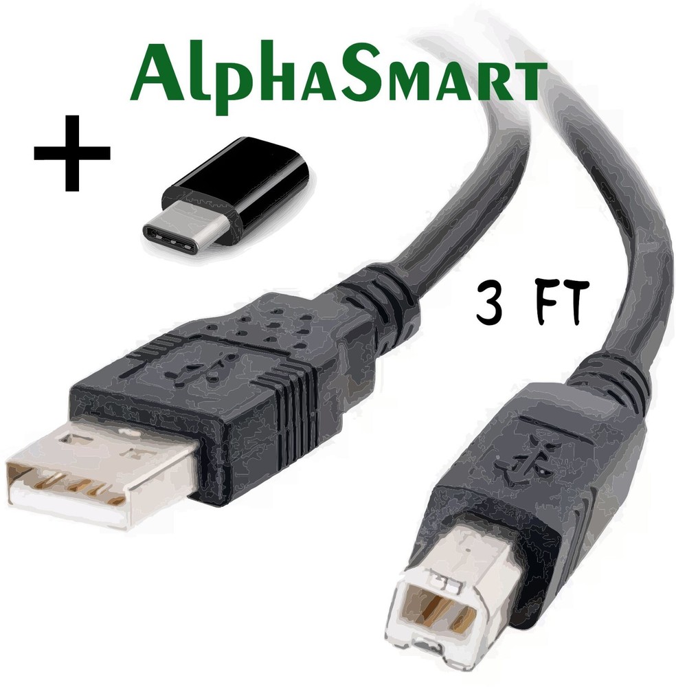 3 Ft USB DATA Cable Cord + Adapter ALPHASMART ✅ 3000 ✅ DANA ✅ NEO Word Processor