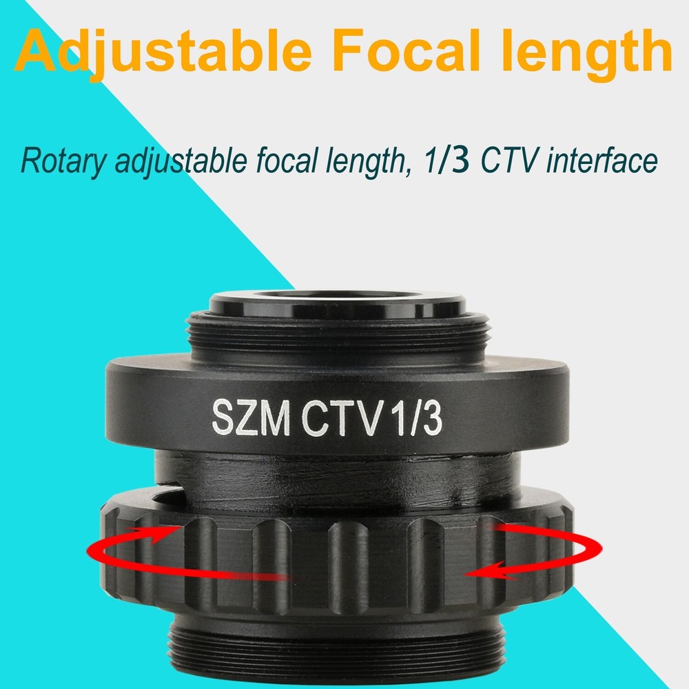 1/3 CTV Microscope Interface Adjustable Focal Length 28mm Mounting Interface