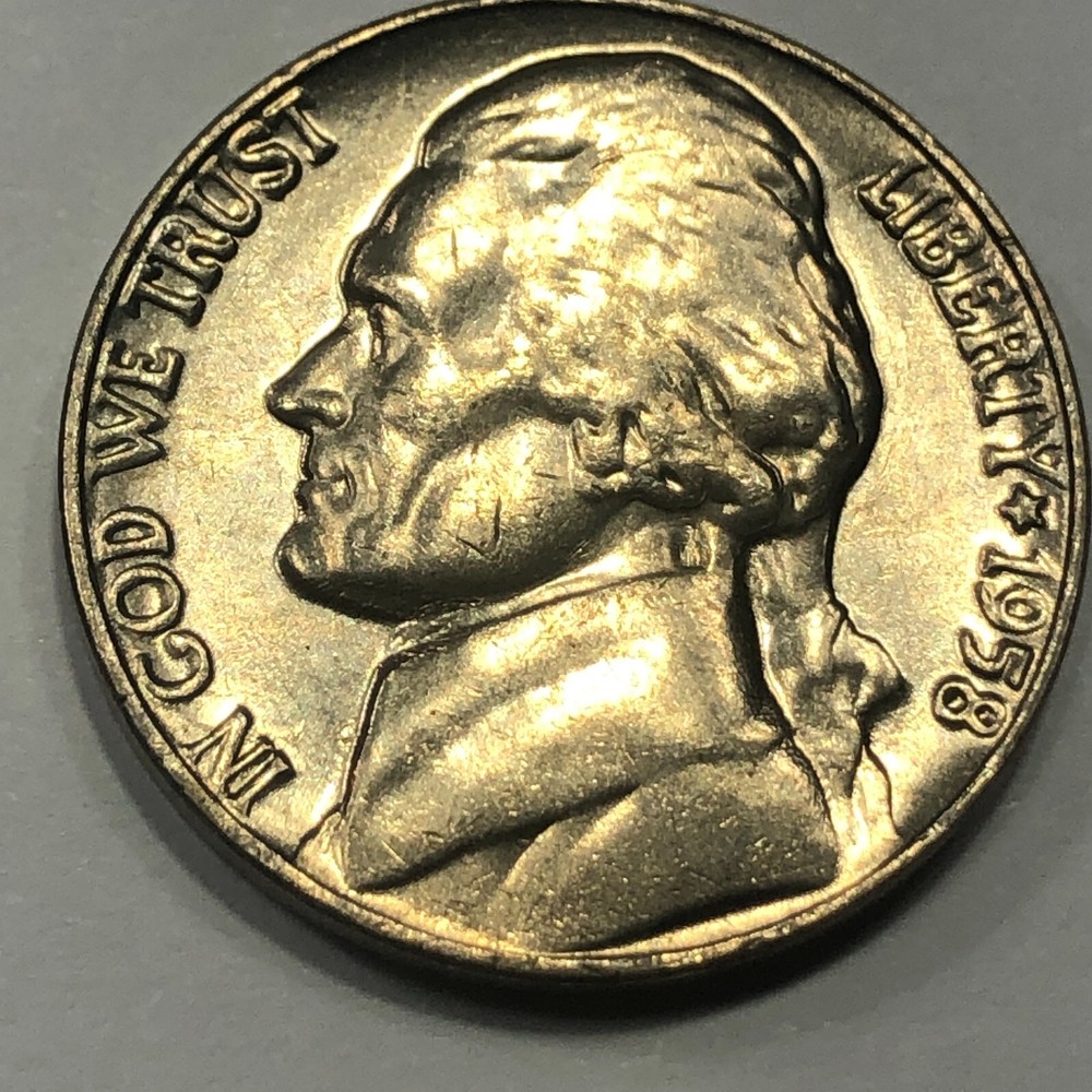 1958 P&D Set - Jefferson 5 cent - Uncirculated