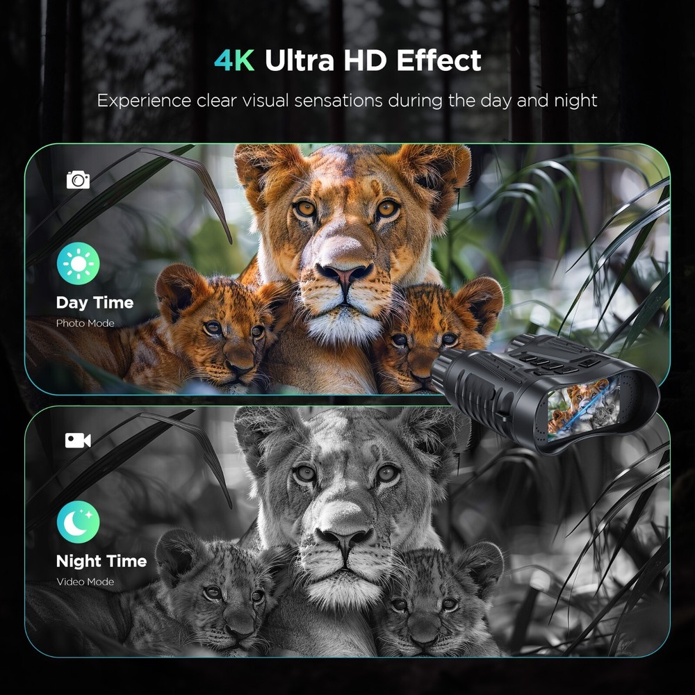 Night Vision Binoculars Tactical Light 5000mAh Infrared Vision Night Goggle