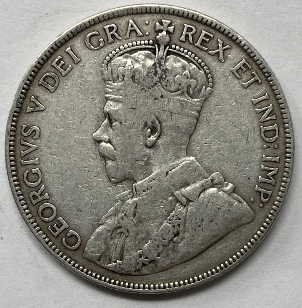 1919 Canada 50 Cent, Fine Condition. C-3041