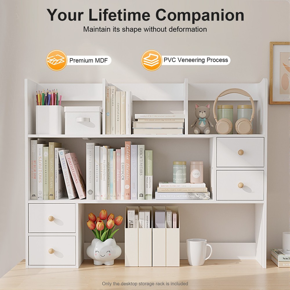 Desktop Organizer Office Storage Rack Desktop Shelf Rack