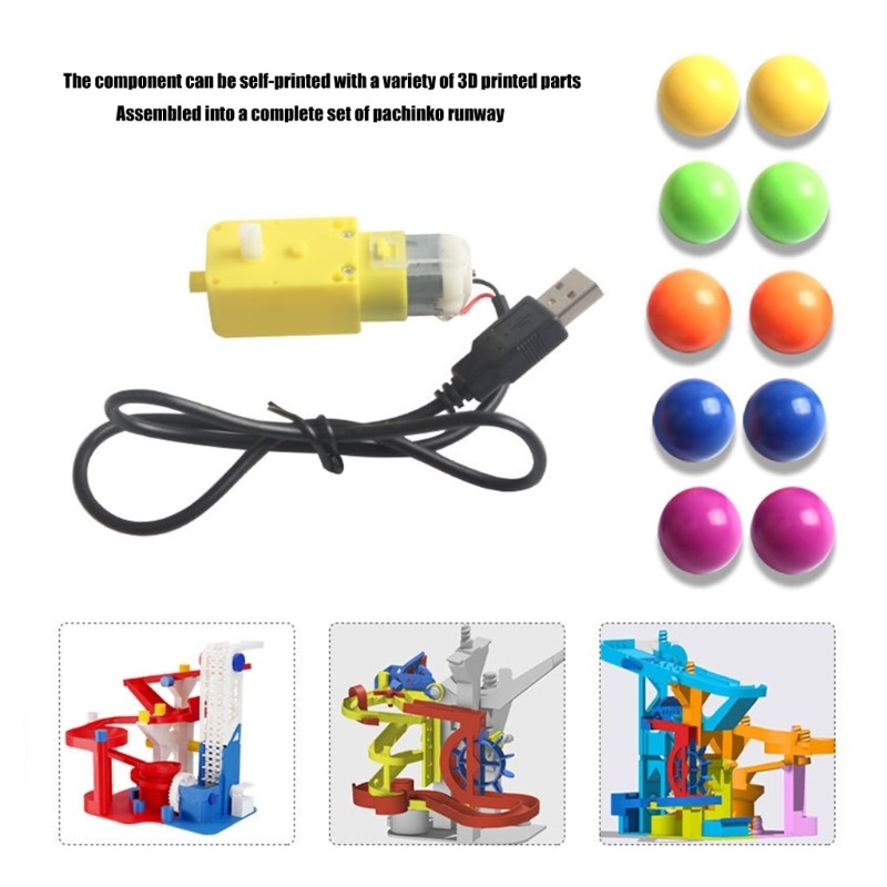 Creative 3D Printing Model Component Pinballs Runways Model For Assembling