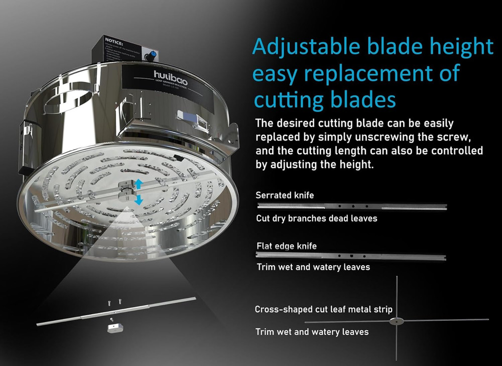 16" Electric & Manual Dual Mode Bud Trimmer with Sharp Blades & Adjustable Heigh