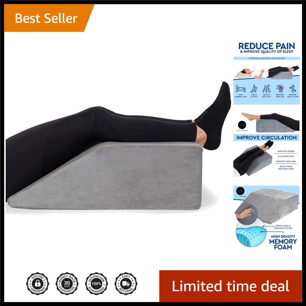 Soft Elevating Memory Foam Pillow - Leg & Foot Support for Enhanced Circulation