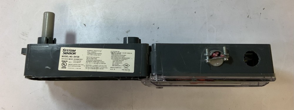 System Sensor D4120 Smoke Detector for Duct Application, Black "D3E"