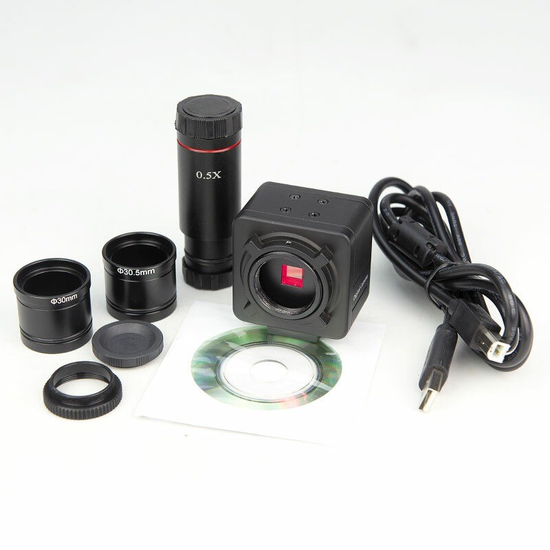 5.0 MP HD Digital Electronic Eyepiece Camera USB Microscope with C Mount Adapter