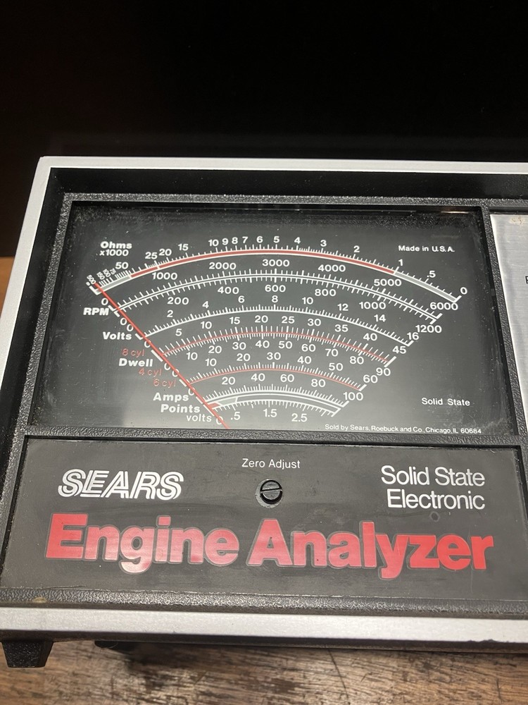 Sears Model 161.214230 Solid State Electronic Engine Analyzer Vintage Untested