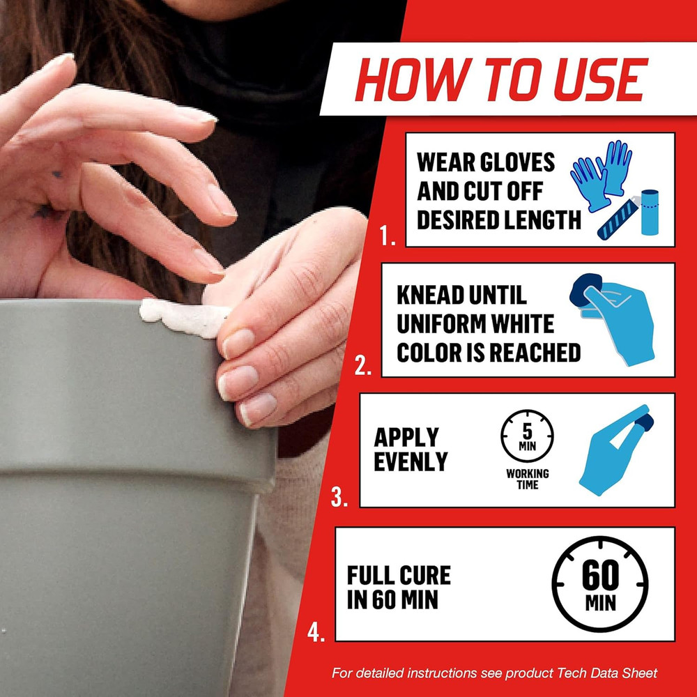 Epoxy Multi Purpose Repair Putty , 2 Oz Stick, 1 Pack