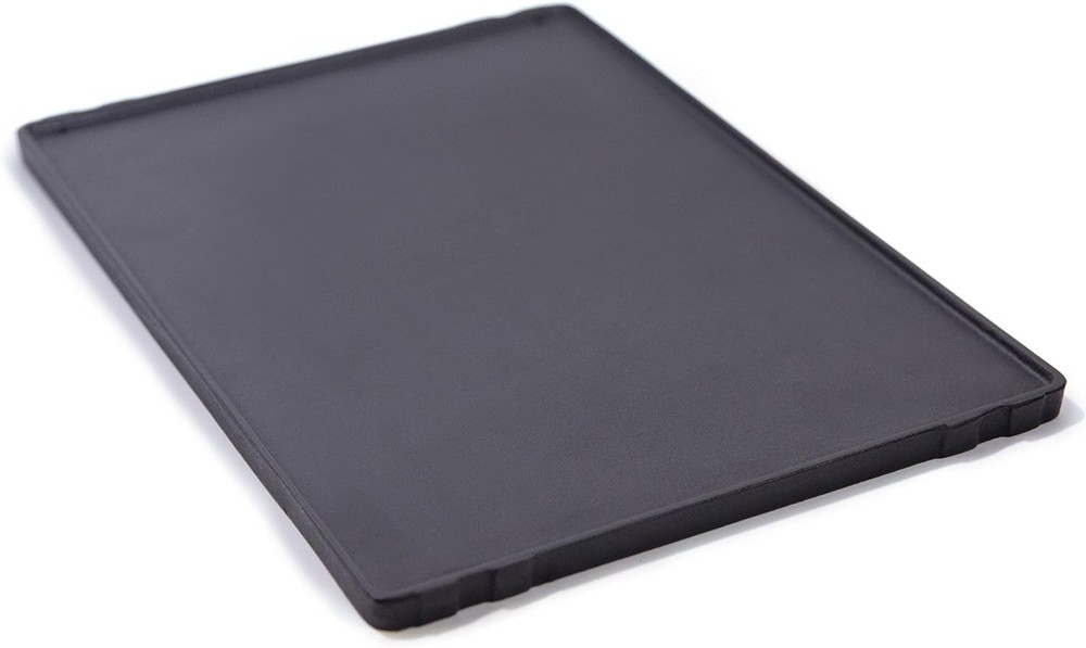 13" x 9.25" Multi-Functional Cast Iron Griddle, Matte Porcelain Coated & Durable