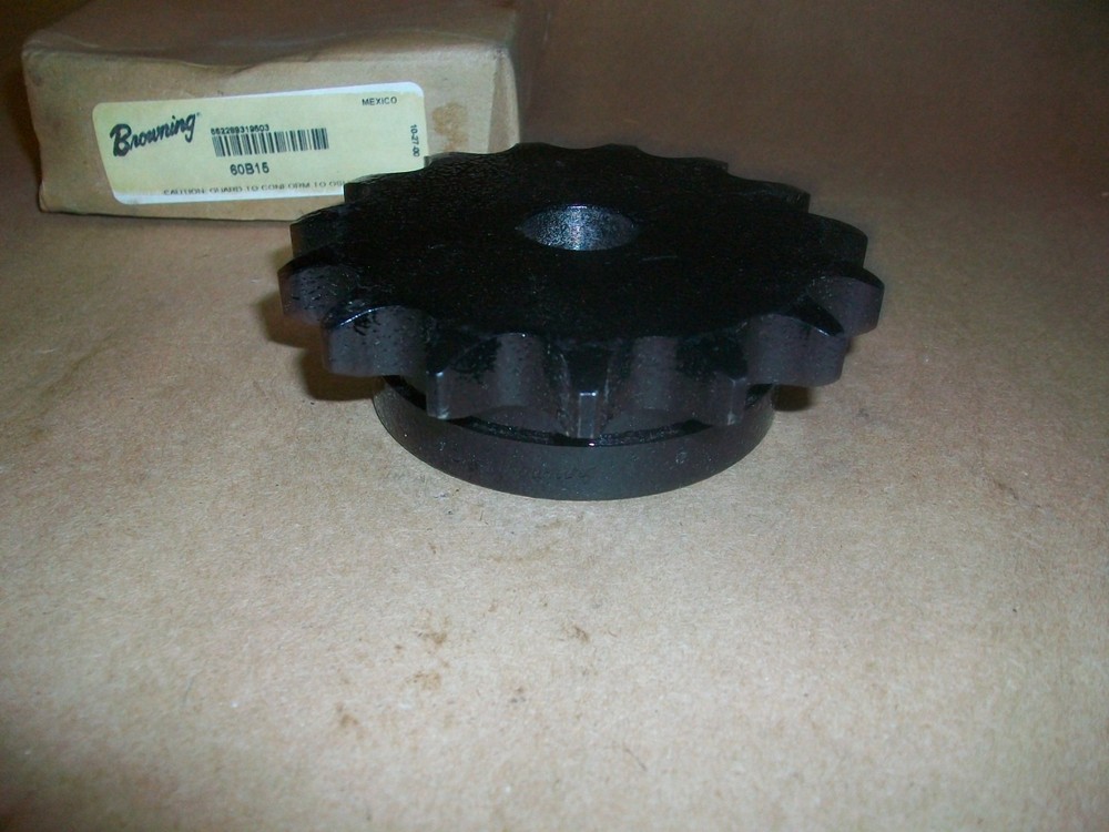 Browning 60B15 Sprocket, #60, 15Teeth, 3/4" Plain Bore NEW