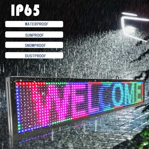HS Programmable Scrolling led sign, High Brightness Full Color Outdoor