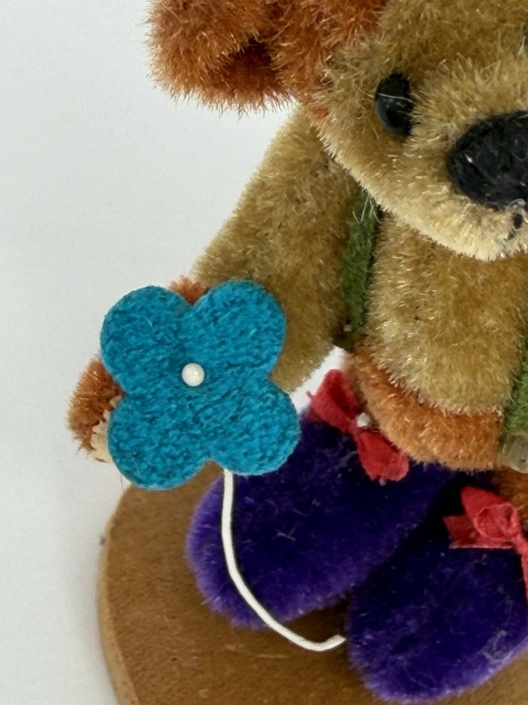 Handmade Miniature Bear Bug Flower Signed “FIGIS” by Sally Lambert