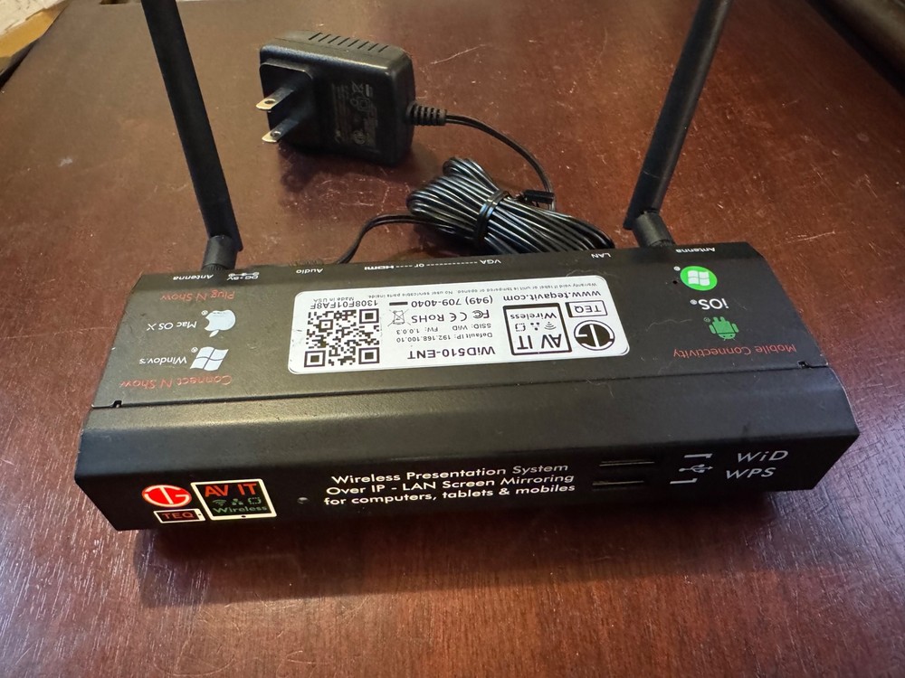 Teq AVIT WID510-ENT Wireless Device Presentation System