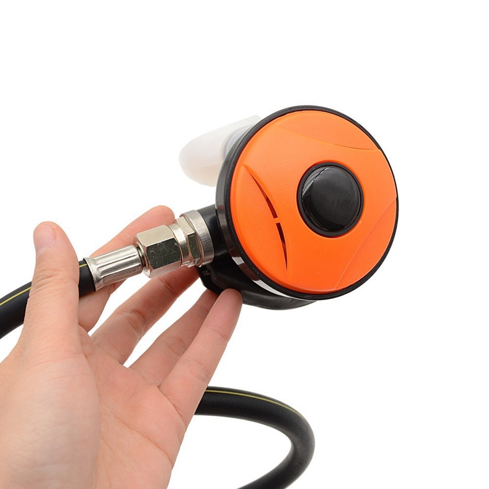 Second Stage Regulator with Hose for Scuba Diving Non-adjustable Build