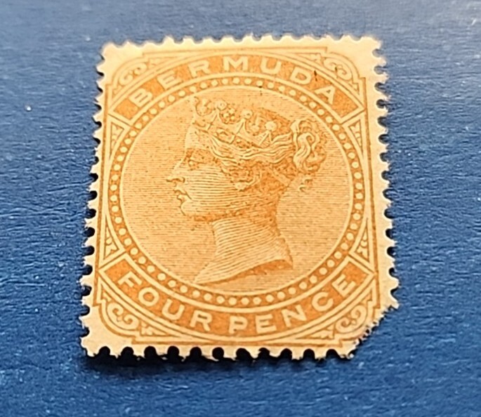 Bermuda Stamp, Scott 17 Used with a Fault