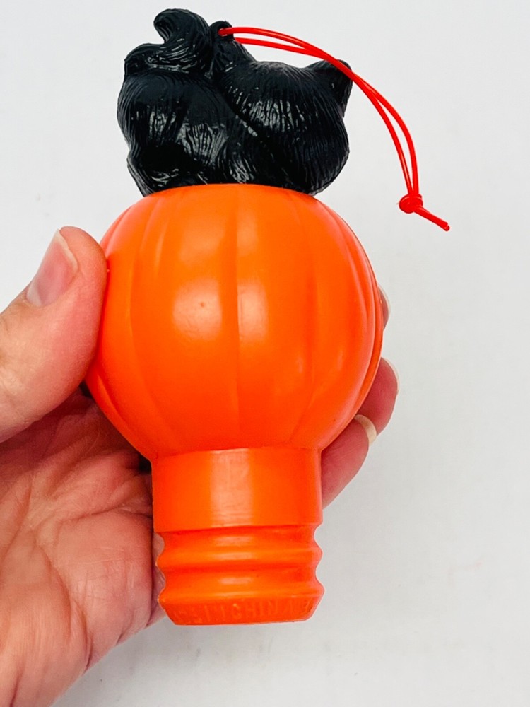 Hershey Halloween Candy Holder Container Pumpkin Black Cat Jack O Lantern BIN11