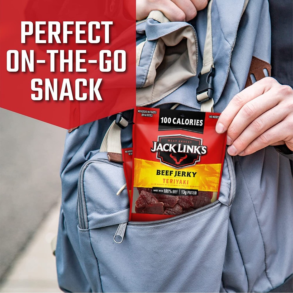 Jack Link's Beef Jerky Variety Pack - Includes Original, Teriyaki, and Pepper...