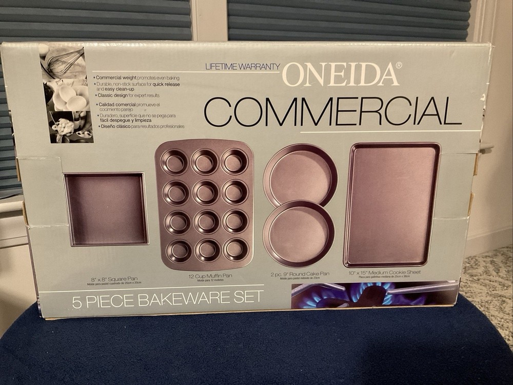 Oneida 5 Piece Commercial Bakeware Boxed Set (NIB)
