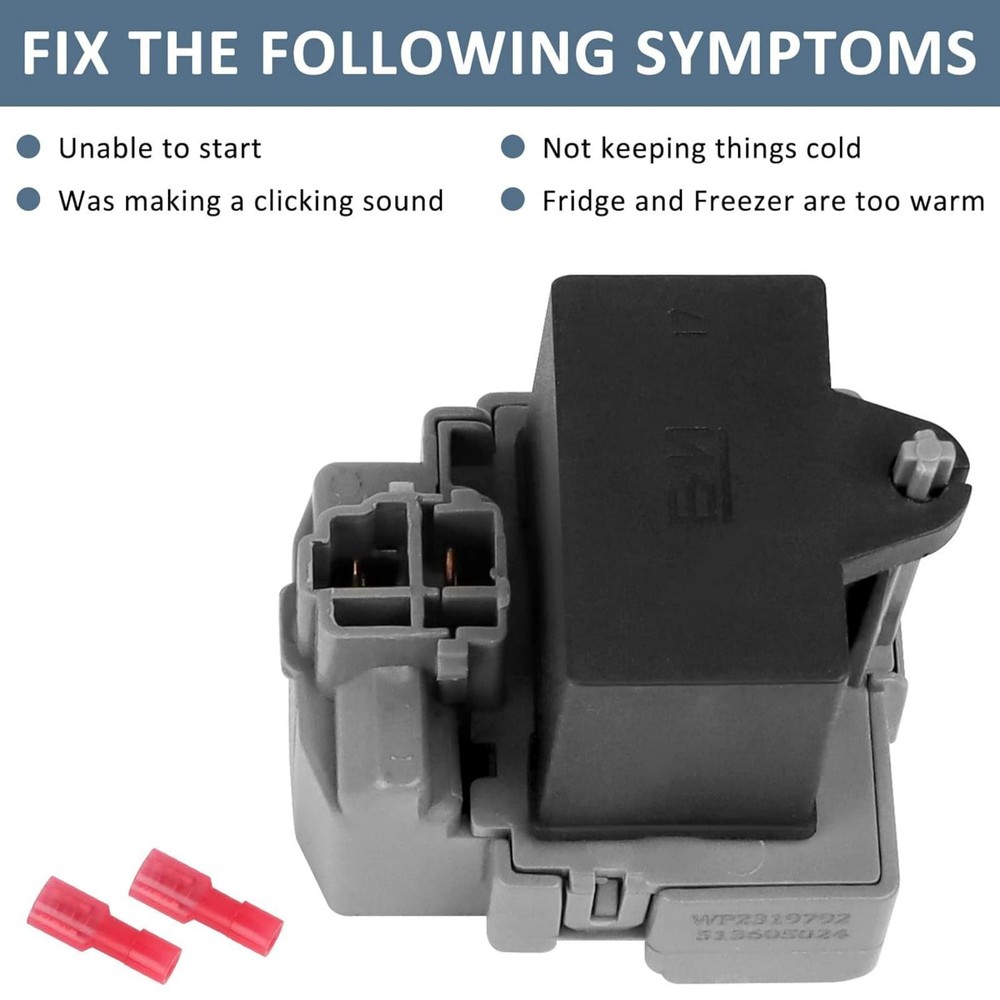 2319792 Refrigerator Compressor Start Relay Device Run Capacitor For Whirlpool