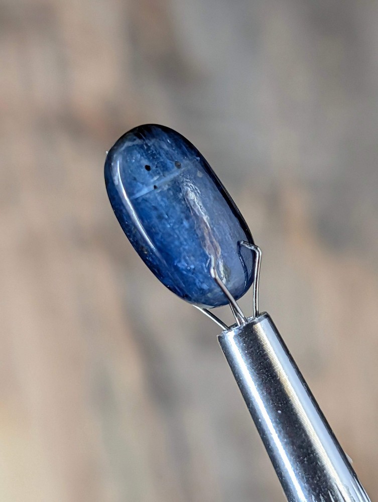 Kyanite Calibrated Cabochon | Deep Blue Flash