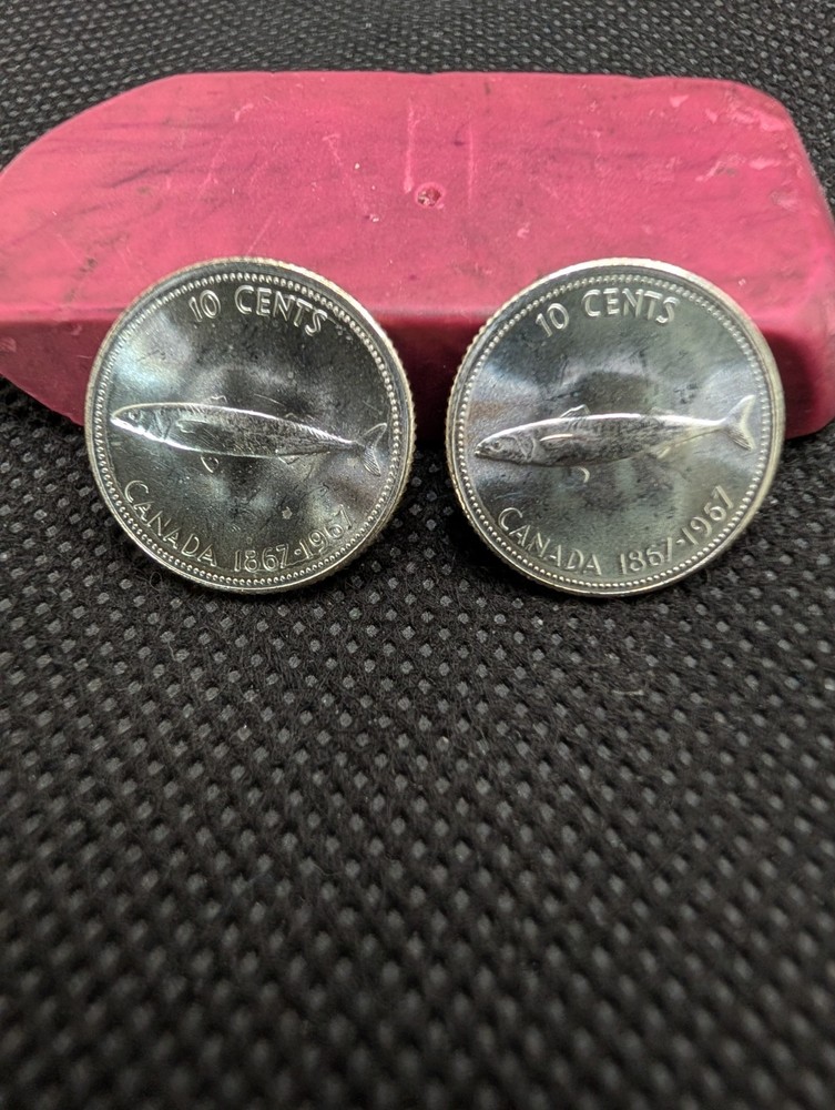 1967 Canada Silver 10 Cent, Uncirculated