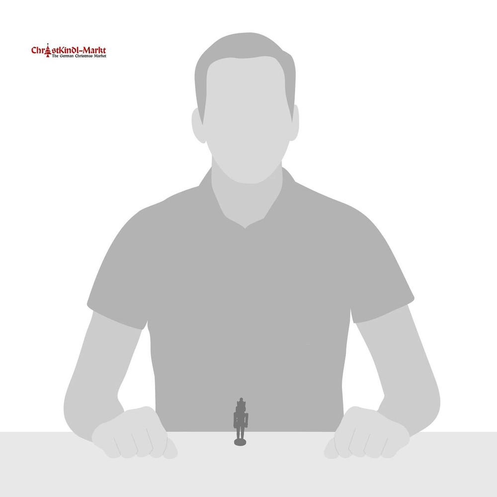 Mini Nutcracker German King Figurine Blue Coat