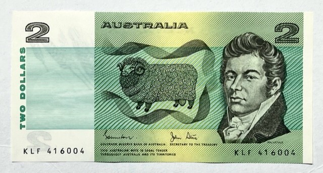 AUSTRALIA - $2 Dollars - 1983 - Pick 43d - Gem Crisp Uncirculated!