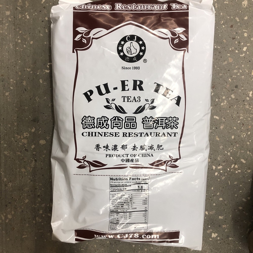 PU-ERH TEA  TEA 5 lbs BULK PACK ABC CHINESE RESTAURANT TEA CJ BRAND