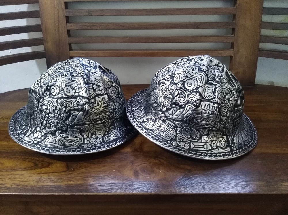 Engraved Hard Hat - Carved Hard Hat - Land Rig