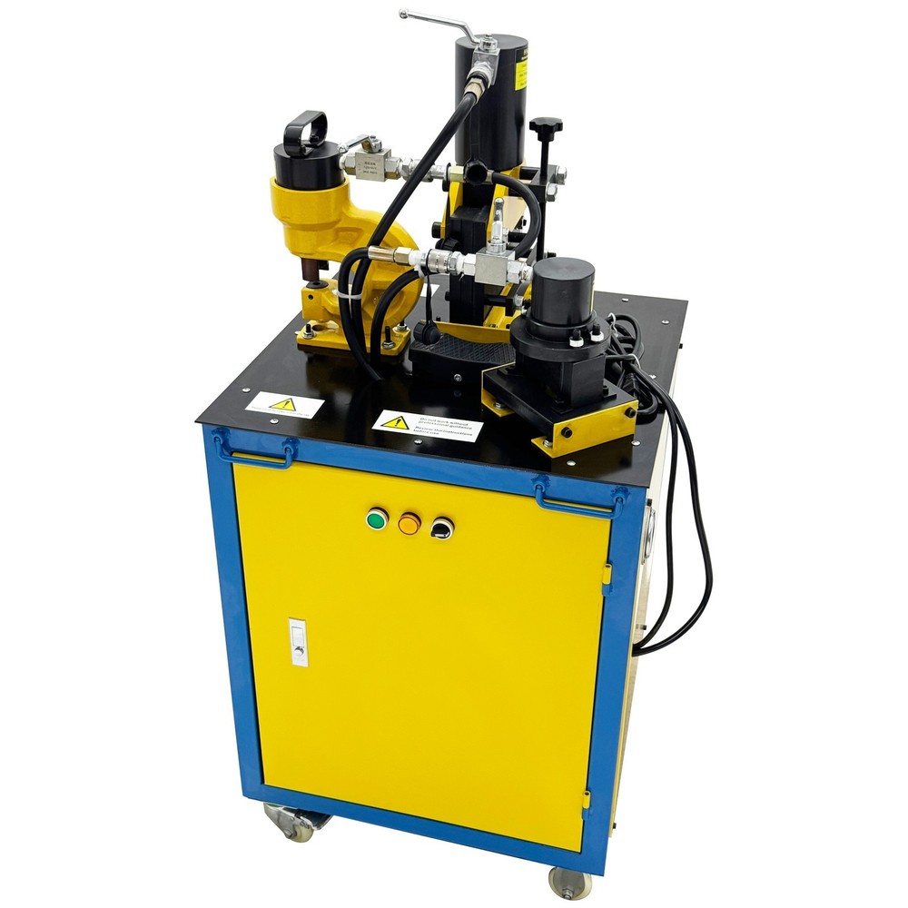 Electric Hydraulic Angle Iron Processing Machine Cutting Punching Chamfering
